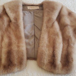Vtg Pariseau's Manchester Mink Fur Shawl/Stole